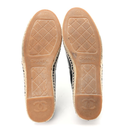 Chanel Lambskin CC Espadrilles 39 Black 6 of 10