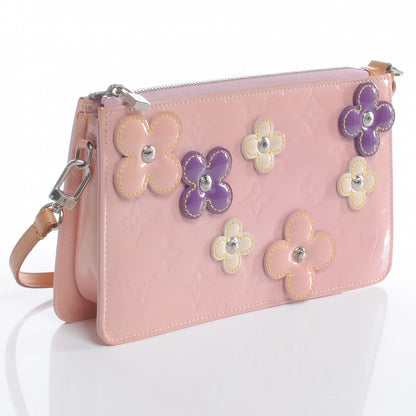 Louis Vuitton Vernis Lexington Fleurs Pochette Pink 3 of 7