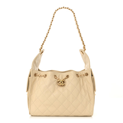 Chanel Caviar Quilted Small Chanel 25 Handbag Light Beige 1 of 10