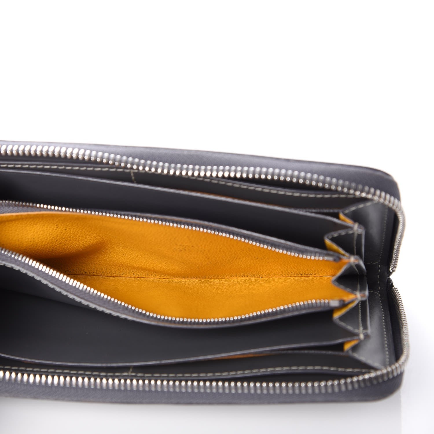 Goyard Goyardine Matignon Zip Around GM Wallet Grey 9 of 12