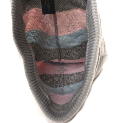 Louis Vuitton Wool Bonnet Pop Monogram Hat Grey 3 of 4