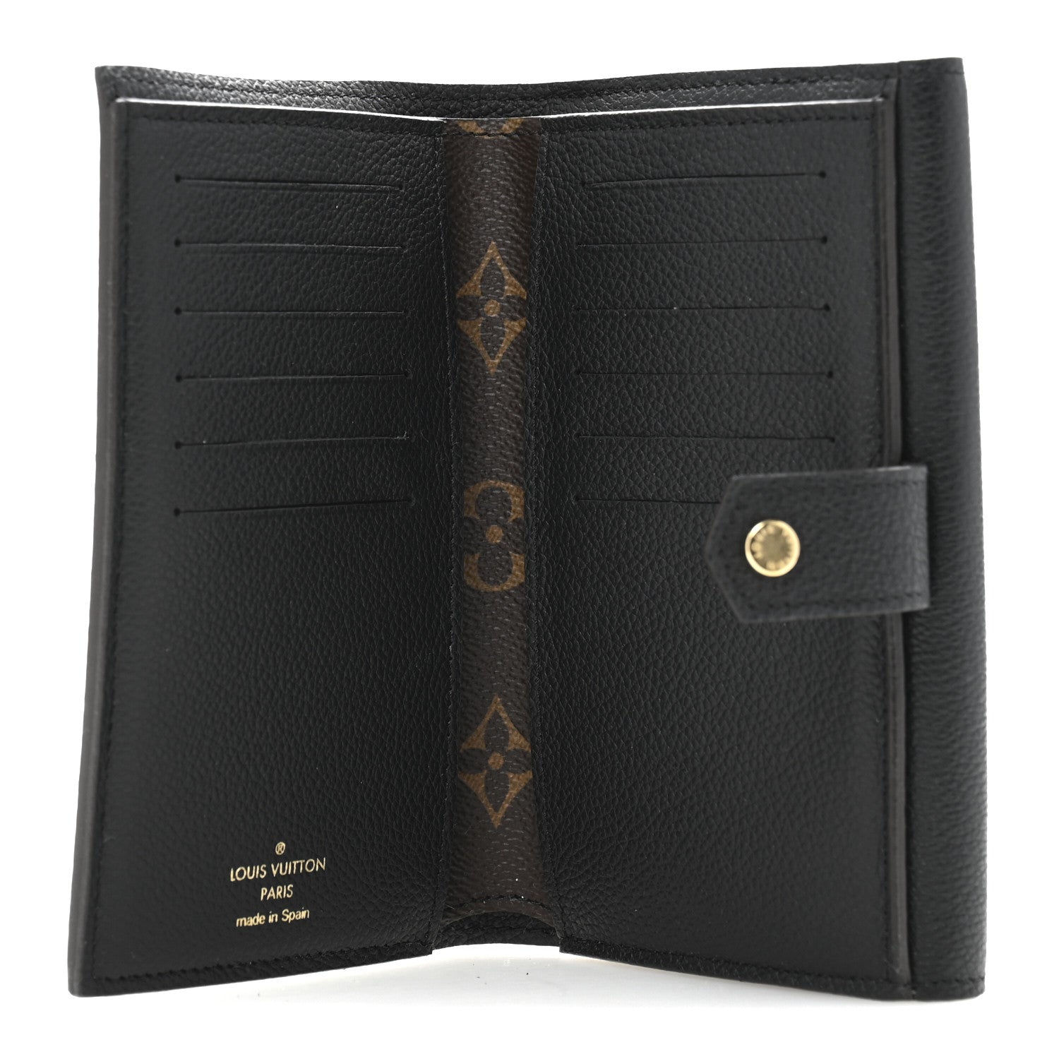 Louis Vuitton Monogram Pallas Compact Wallet Black 5 of 10