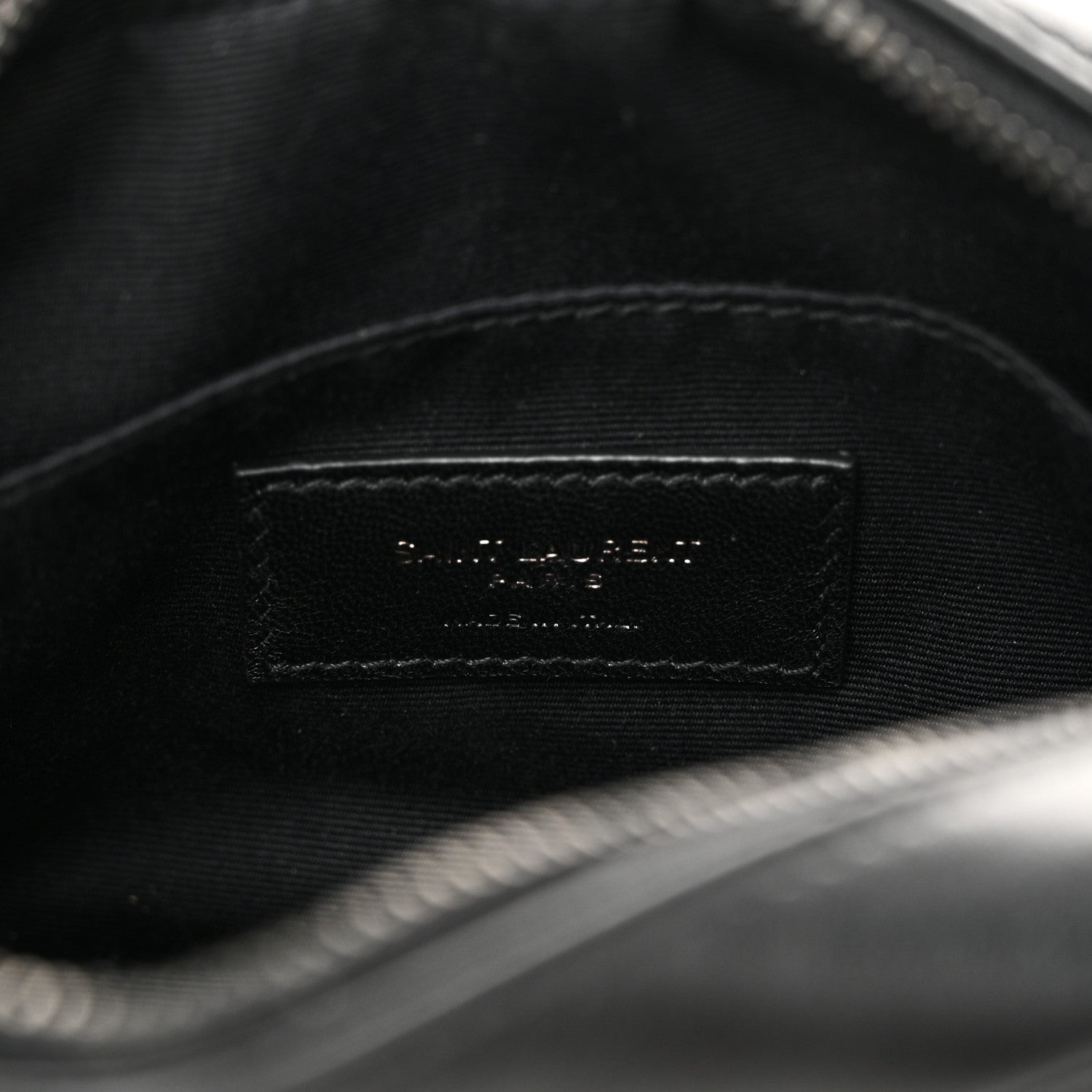 Saint Laurent Calfskin Matelasse Monogram Lou Belt Bag Black 6 of 10