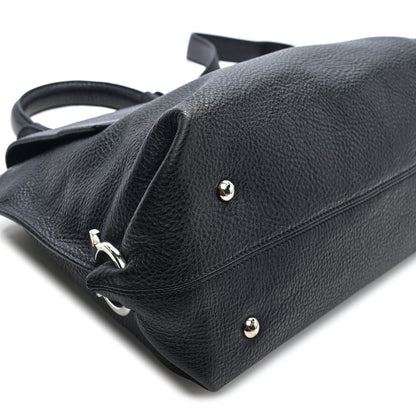 Salvatore Ferragamo Grained Calfskin Medium Sofia Satchel Black 8 of 9