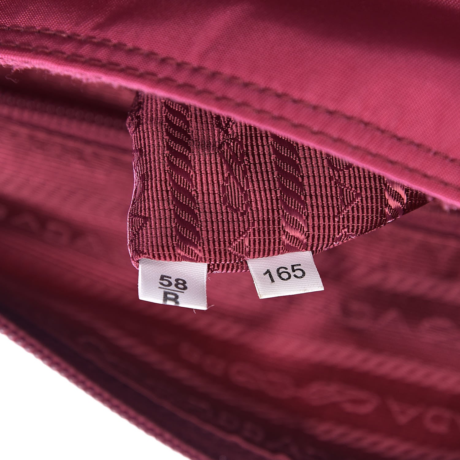 Prada Tessuto Nylon Vela Saffiano Messenger Bag Fuxia 7 of 10