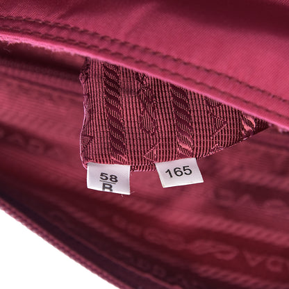 Prada Tessuto Nylon Vela Saffiano Messenger Bag Fuxia 7 of 10