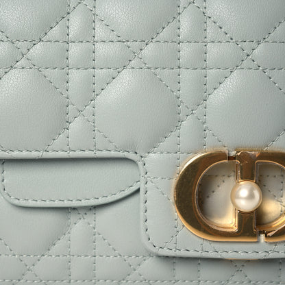 Christian Dior Lambskin Cannage Small Jolie Top Handle Bag Pistachio 8 of 11