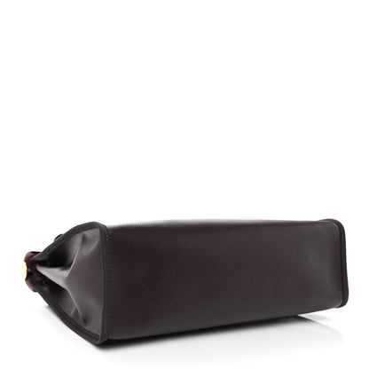 Hermes Toile H Berline Vache Hunter Herbag Zip PM 31 Cassis Ecru Black Rouge Sellier 5 of 12