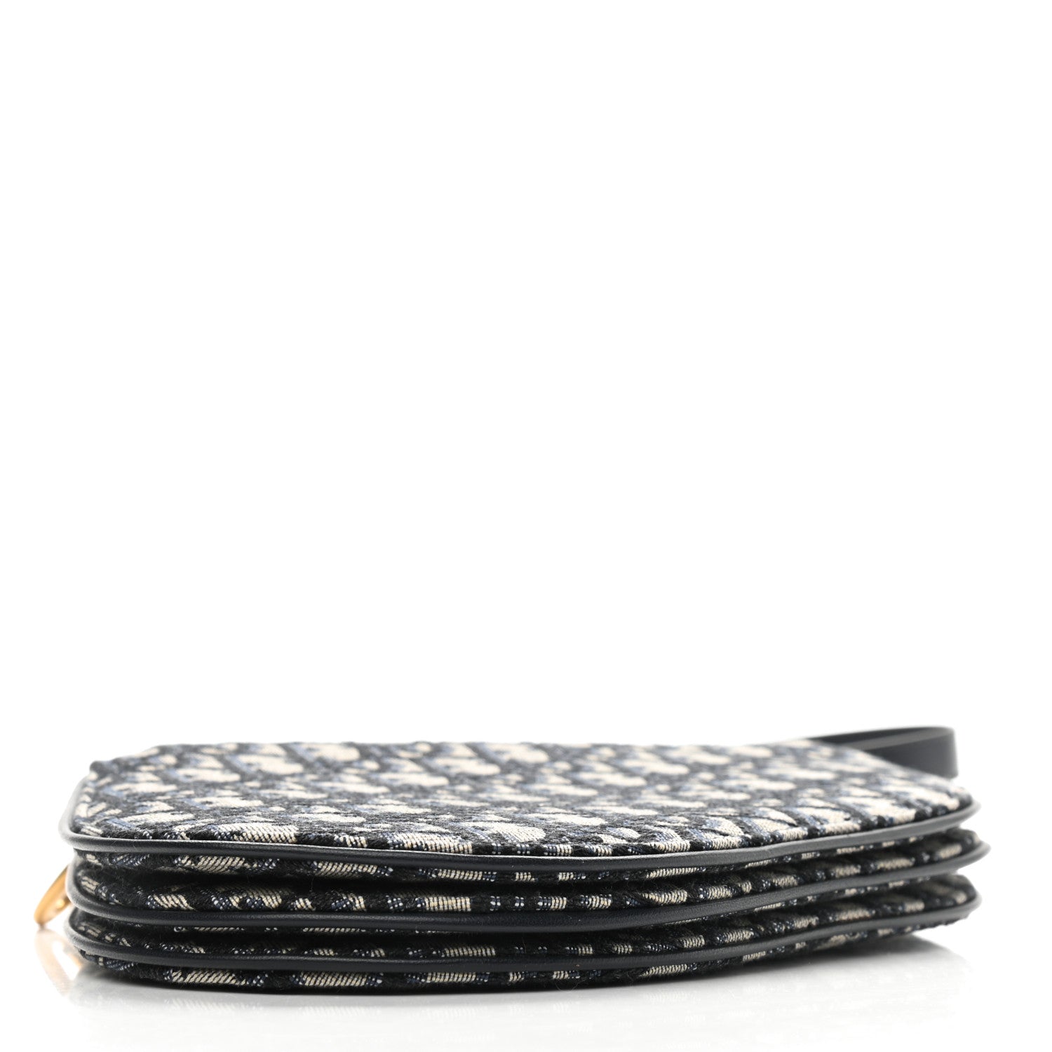 Christian Dior Oblique Saddle Pouch With Strap Navy Blue 4 of 7