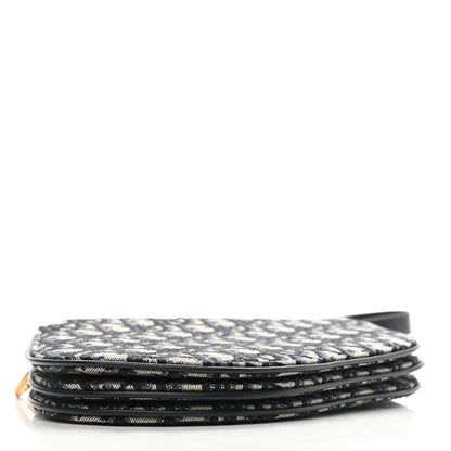 Christian Dior Oblique Saddle Pouch With Strap Navy Blue 4 of 7