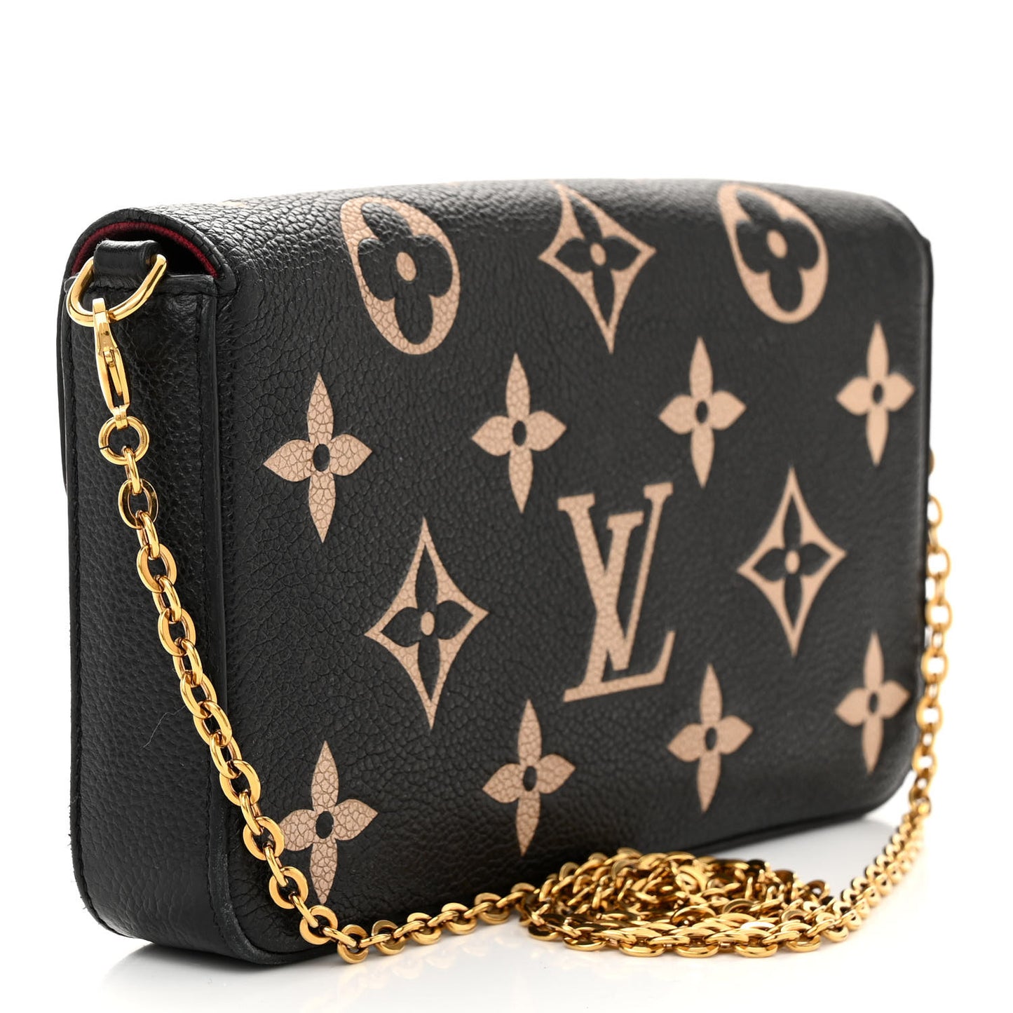 Empreinte Monogram Giant Felicie Pochette Black Beige