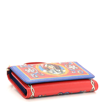 Dolce & Gabbana Dauphine Printed Mini Von Bag Multicolor Blue 4 of 8