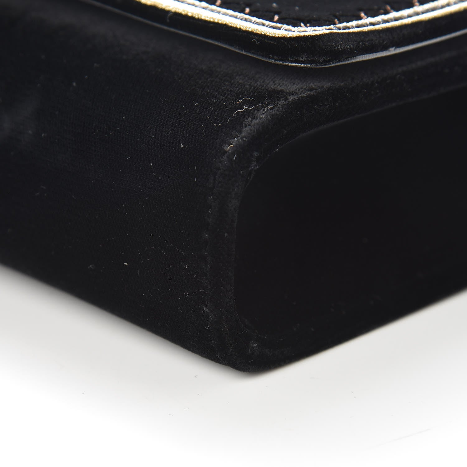 Saint Laurent Velvet Embroidered Small Monogram Kate Satchel Black 11 of 12