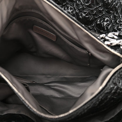 Chanel Vinyl Rock in Moscow Tote Black 5 of 9