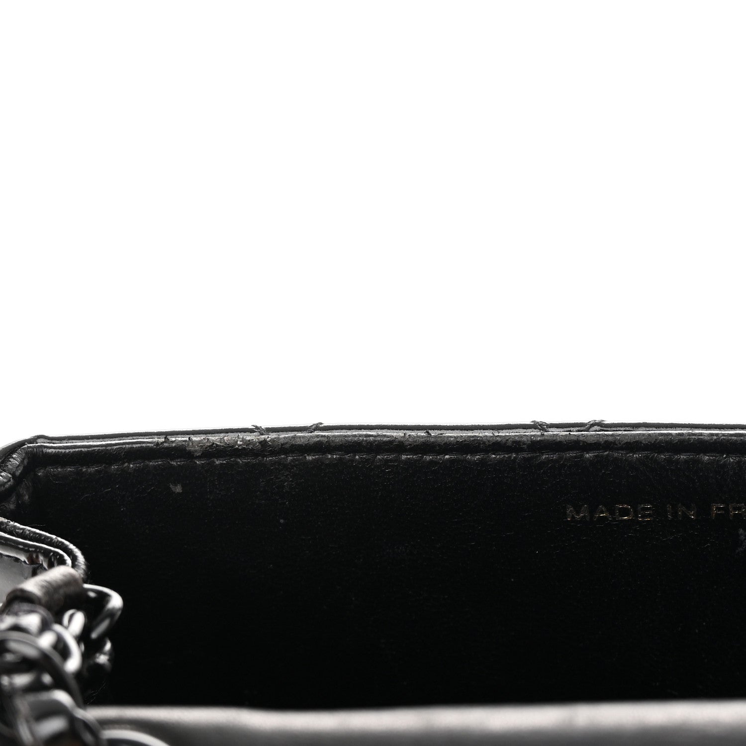 Chanel Patent Calfskin Quilted Mini Square Flap So Black 14 of 18