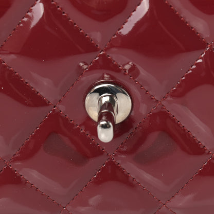 Chanel Patent Quilted Jumbo Double Flap Red 10 of 18