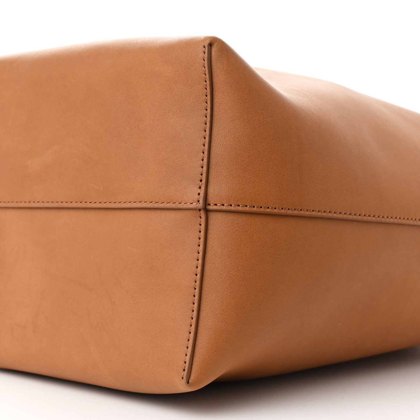 Polished Saddle Calfskin Large N/S Park Tote French Beige
