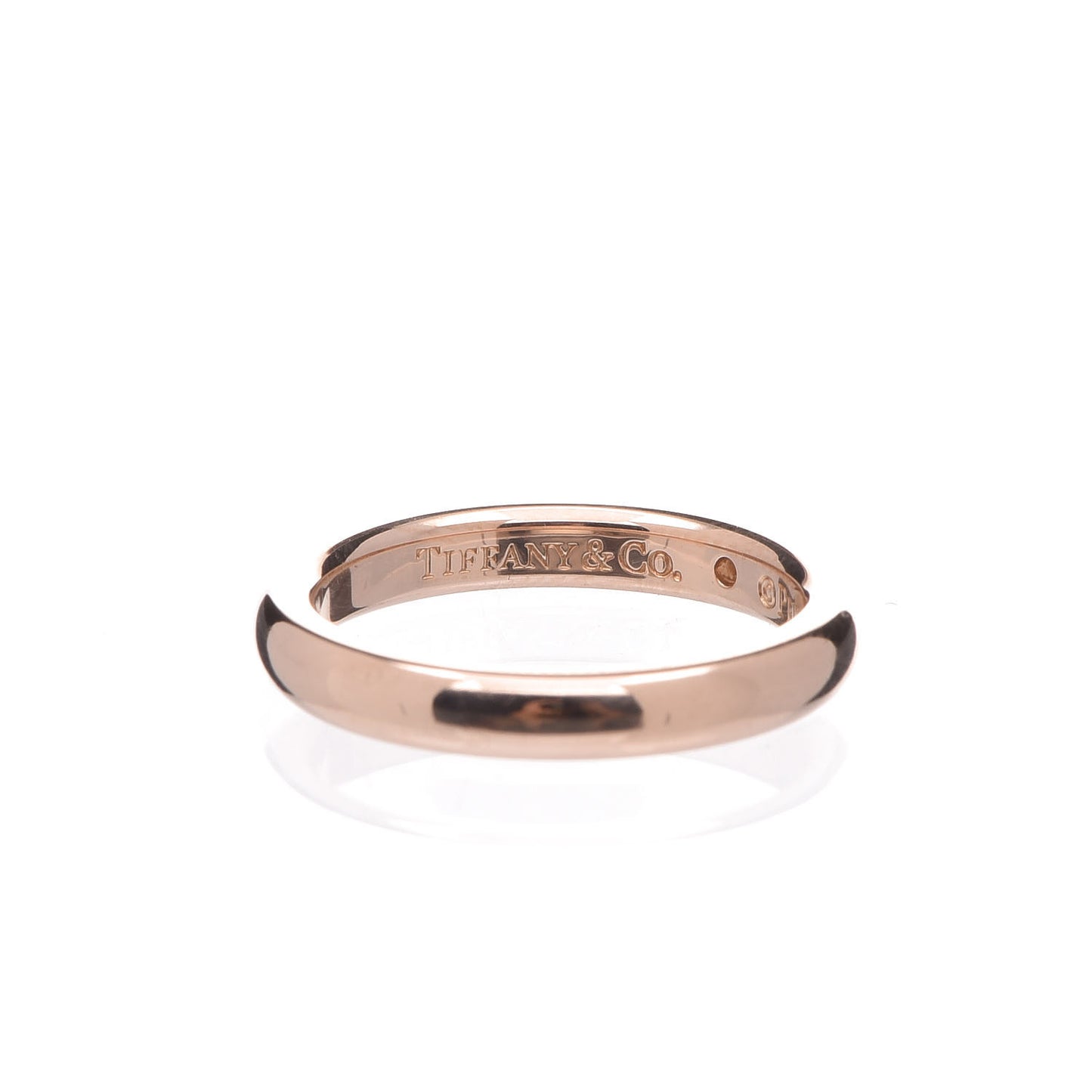18K Rose Gold Diamond Elsa Peretti Band Ring 45 3.75
