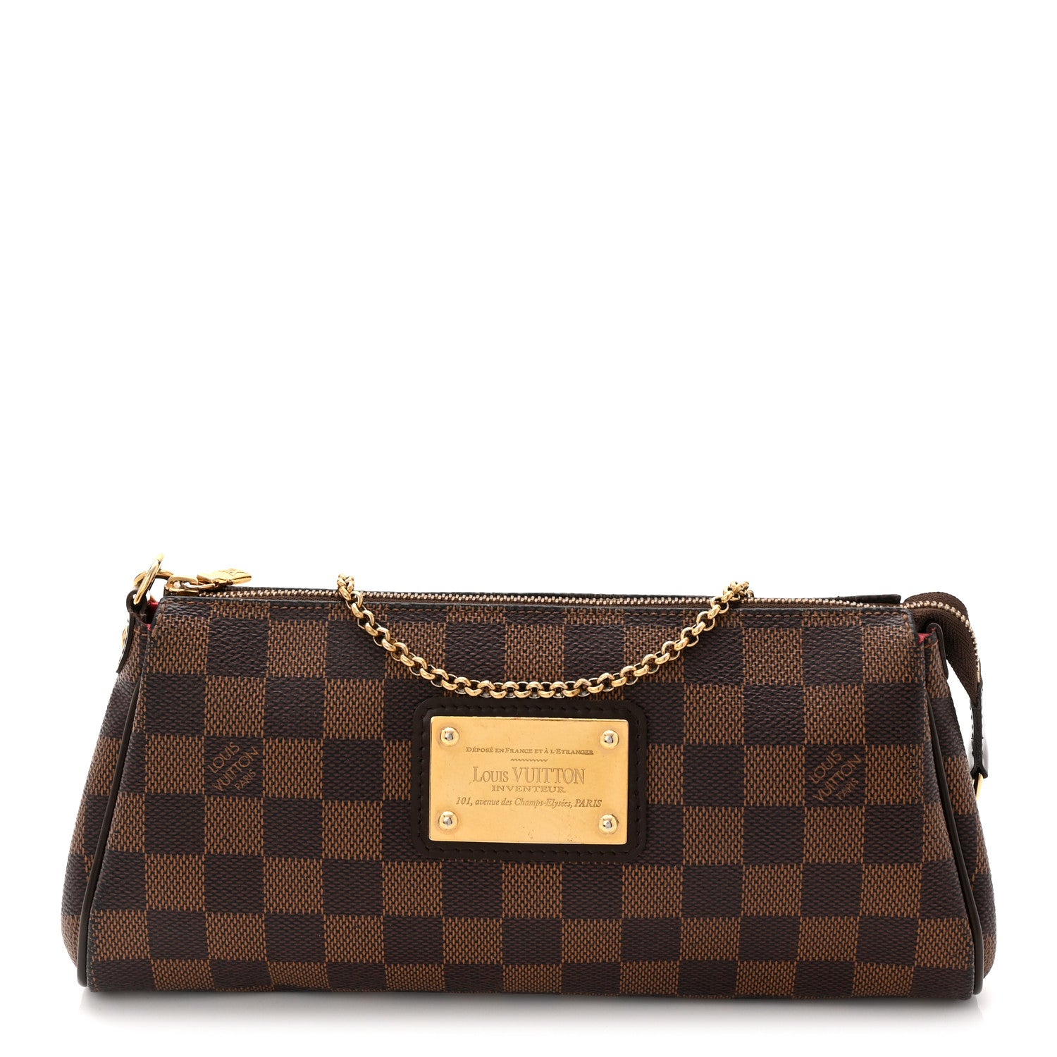 Louis Vuitton Damier Ebene Eva Clutch 1 of 12