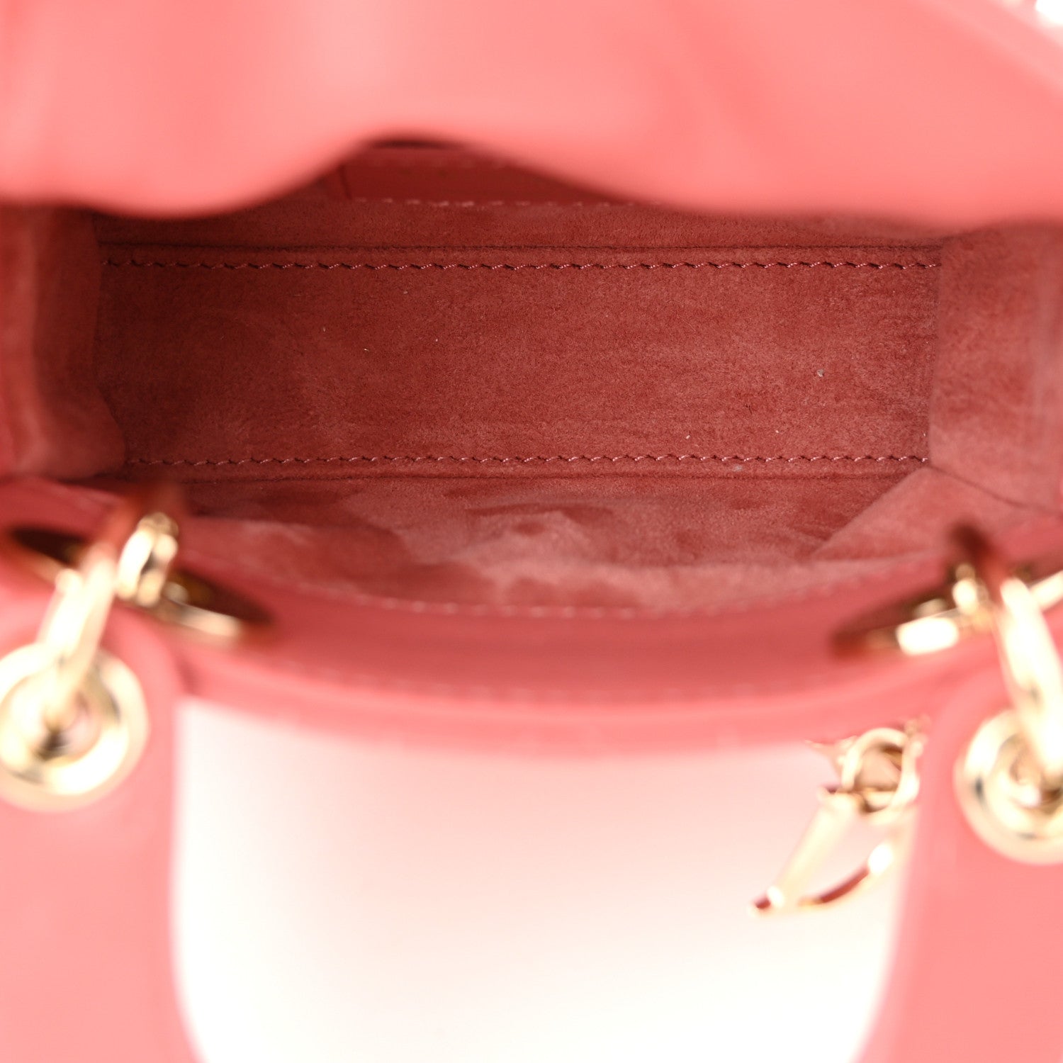 Christian Dior Lambskin Cannage Micro Lady Dior Pink 5 of 11