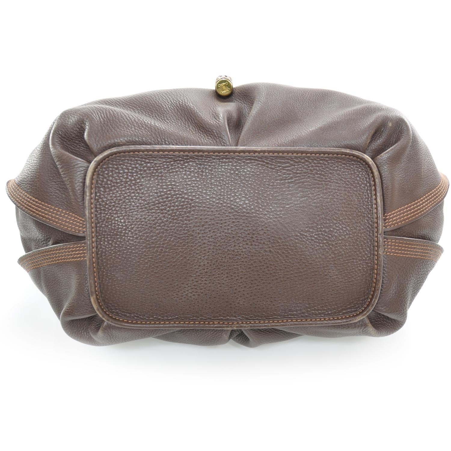 Celine Calfskin Bittersweet Hobo Burgundy 3 of 9