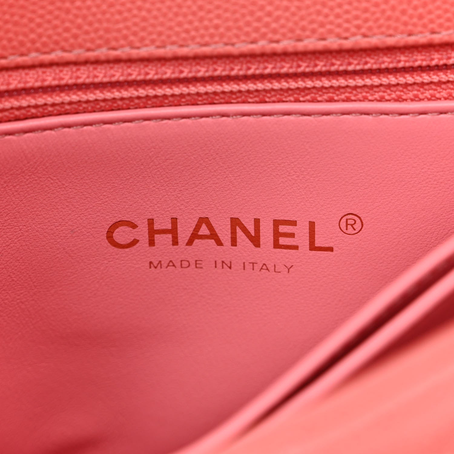 Chanel Caviar Quilted Mini Coco Handle Flap Coral 7 of 10