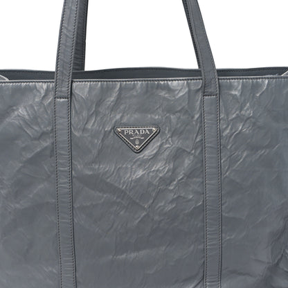 Prada Nappa Antique Large Shopping Tote Ardesia 7 of 12