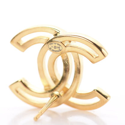 Chanel Metal Obazine CC Earrings Gold 4 of 4