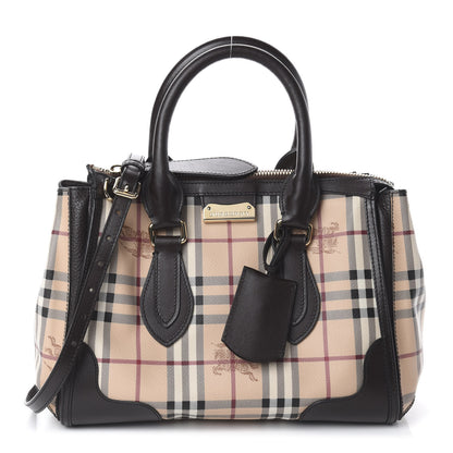 Burberry Haymarket Check Small Gladstone Chocolate 1 of 7