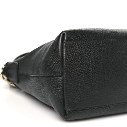 Gucci Dollar Calfskin GG Charm Satchel Black 9 of 12