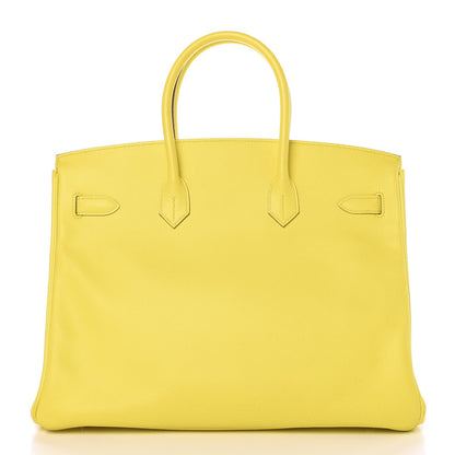 Hermes Epsom Birkin 35 Lime 16 of 35