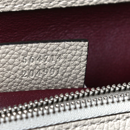 Gucci Grainy Calfskin Medium Zumi Top Handle Bag Mystic White 8 of 11
