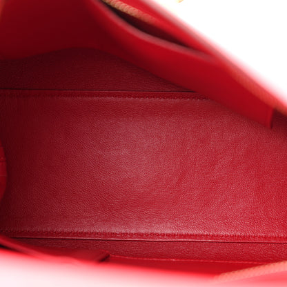 Salvatore Ferragamo Calfskin Medium Sofia Shoulder Bag Red 5 of 12