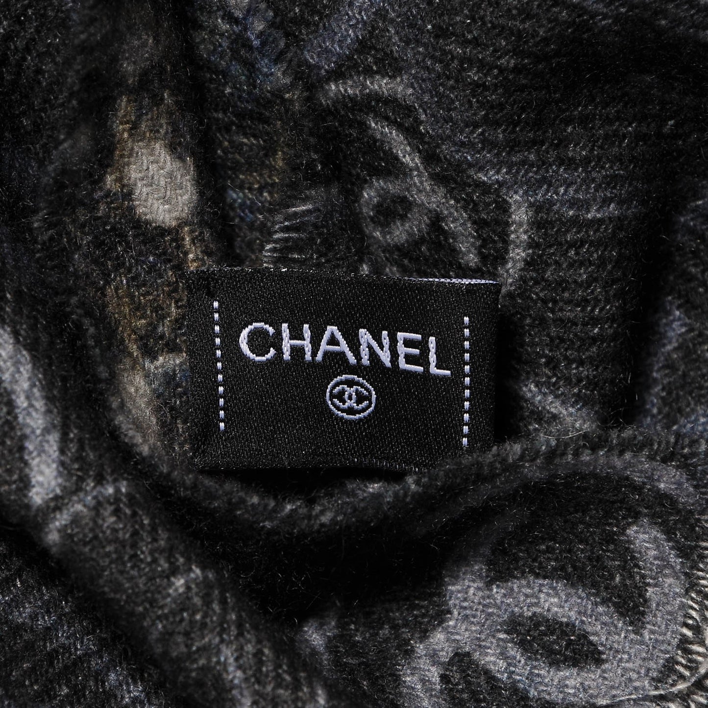 Cashmere CC Logo Scarf Grey