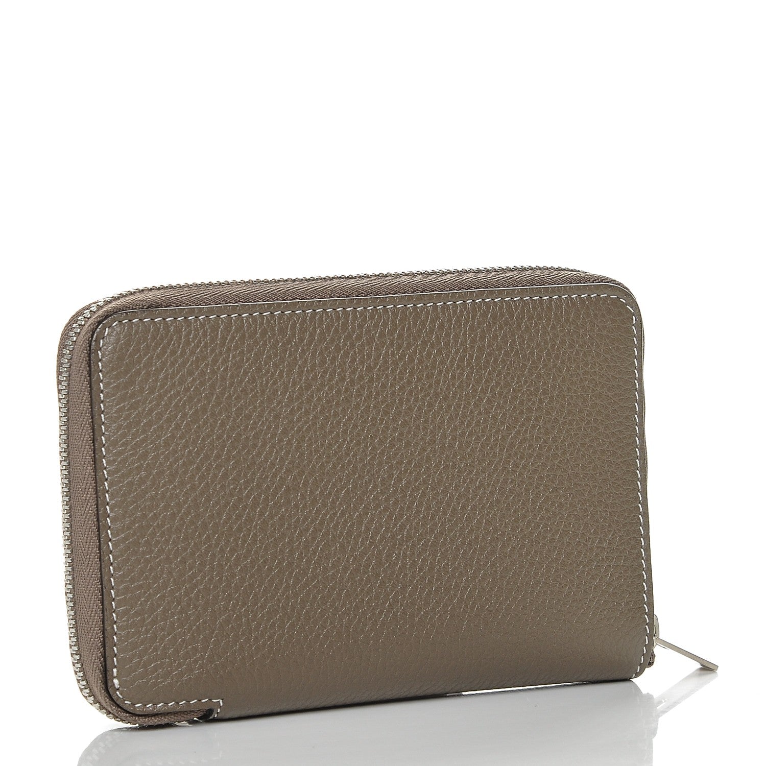 Celine Drummed Calfskin Zip Around Multifunction Wallet Souris 3 of 6