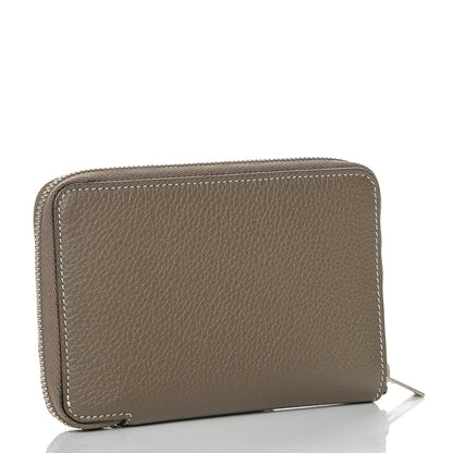 Celine Drummed Calfskin Zip Around Multifunction Wallet Souris 3 of 6