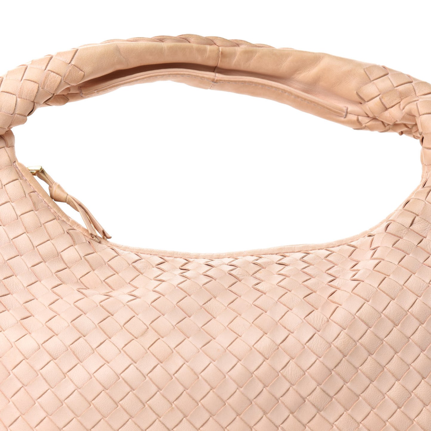 Nappa Intrecciato Medium Veneta Hobo Flamingo