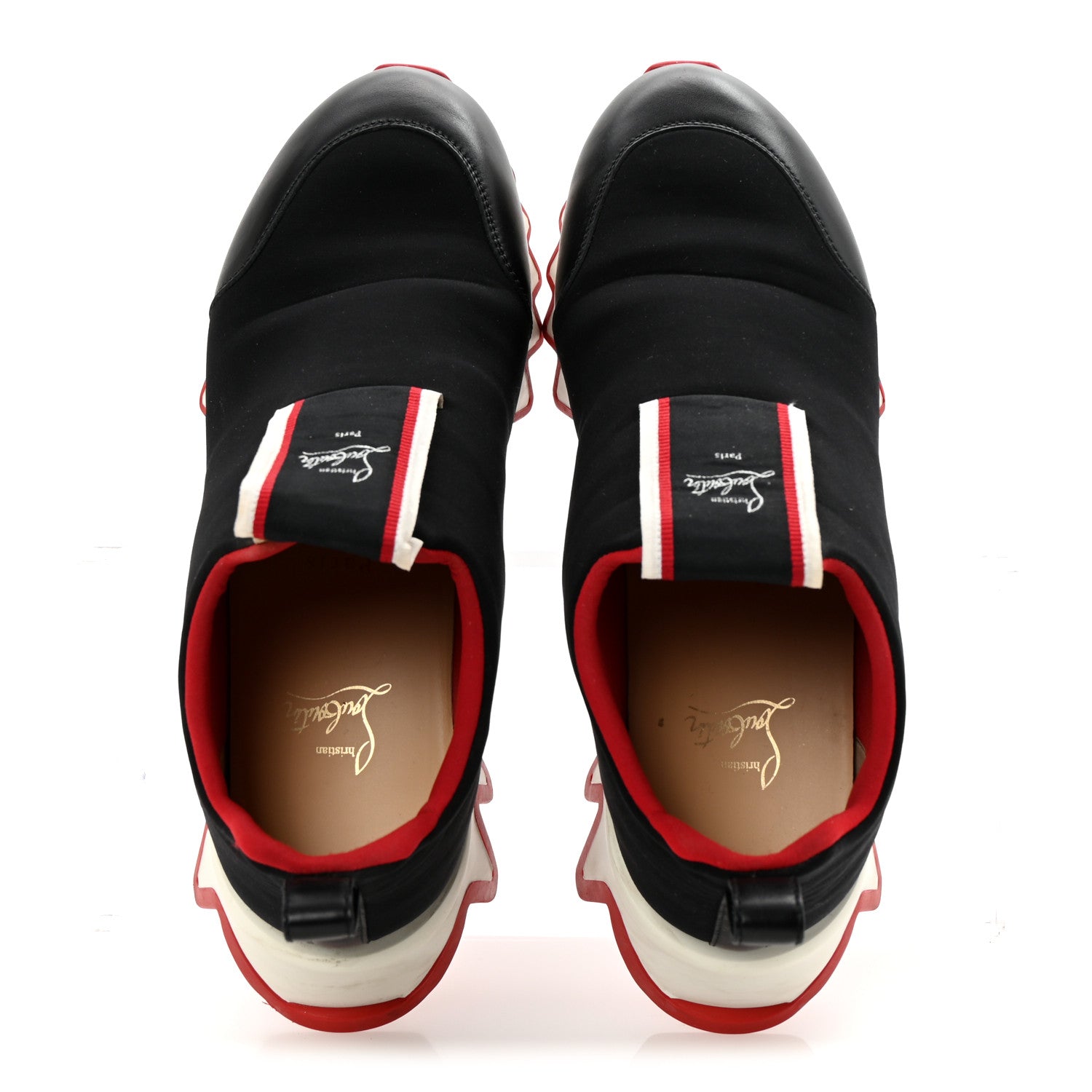 Christian Louboutin Neoprene Tiketa Flat Sneakers 40 Black 1764743