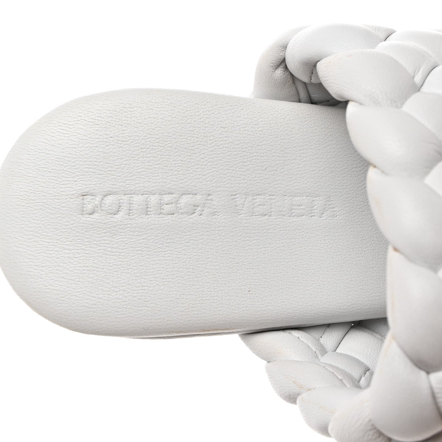 Nappa Padded Intreccio The Curve Sandals 39.5 Optic White