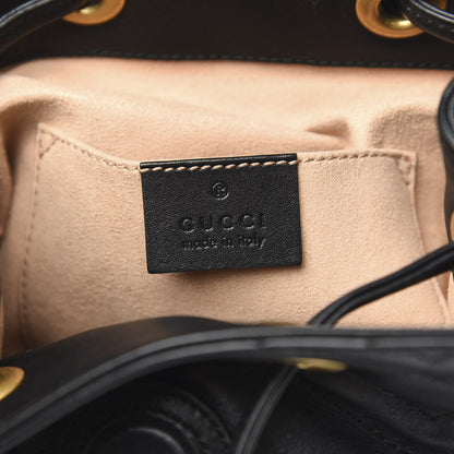 Gucci Calfskin Matelasse GG Marmont Flap Backpack Black 5 of 9