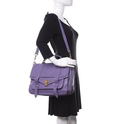 Proenza Schouler Lambskin Large PS1 Satchel Berry 2 of 11