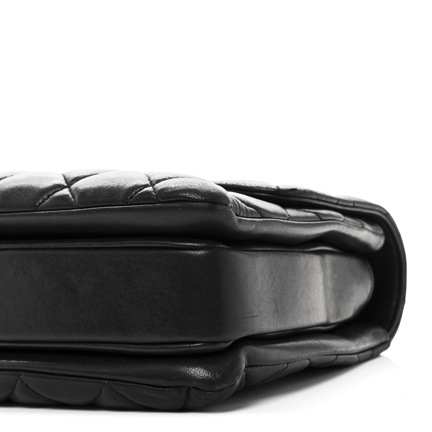 Lambskin Quilted Medium Trendy CC Flap Dual Handle Bag Black
