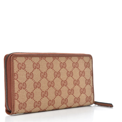 Gucci X MLB GG Monogram NY Yankees Zip Around Wallet Beige Ruggine Ivory 3 of 9