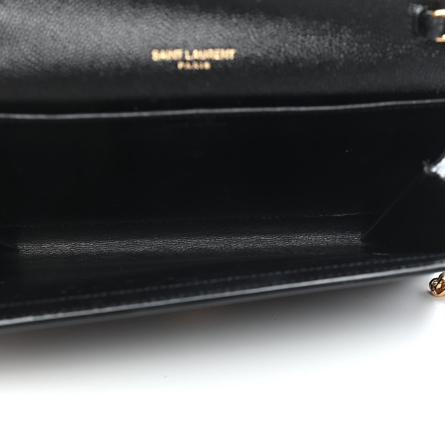 Saint Laurent Grain De Poudre Uptown Chain Wallet Black 7 of 9