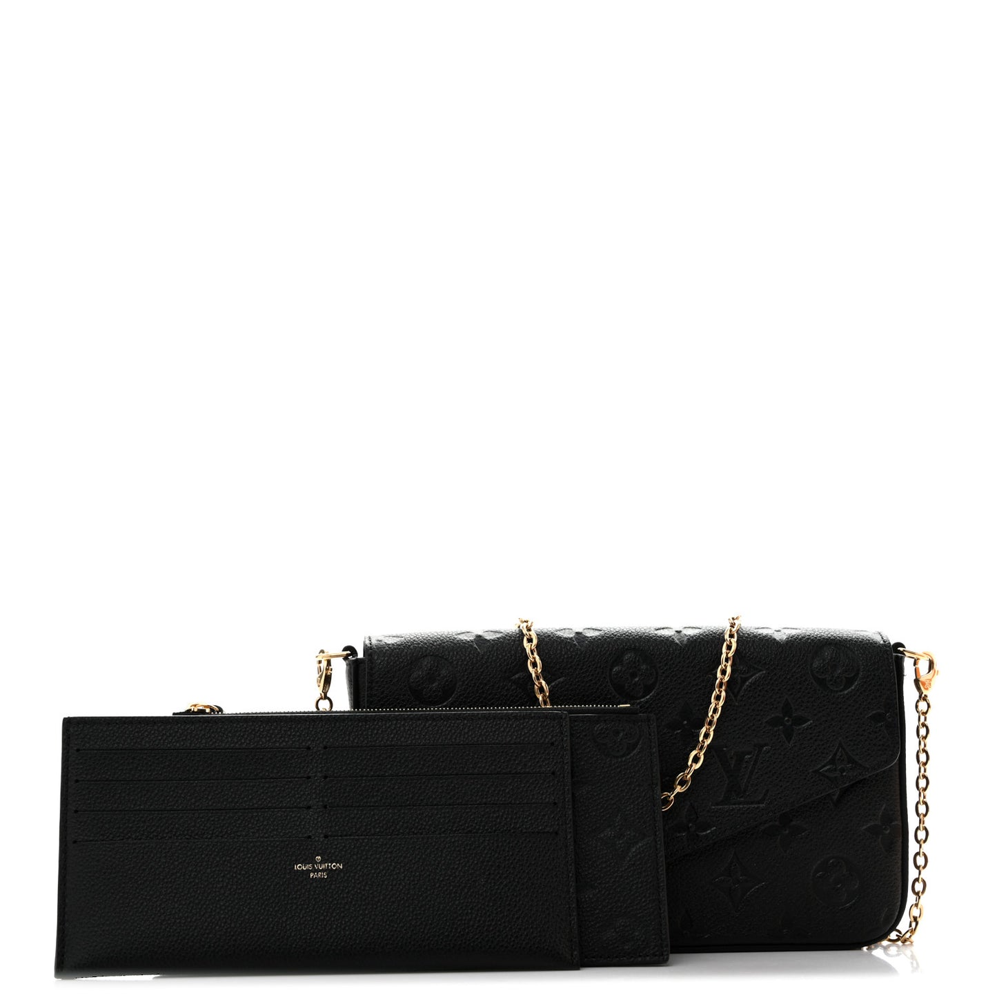 Empreinte Pochette Felicie Chain Wallet Black