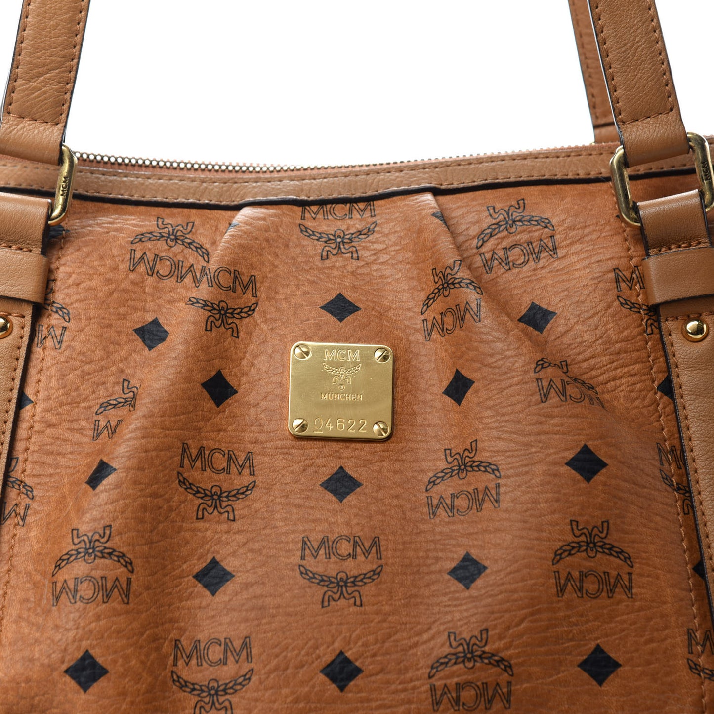 Visetos Medium Essentials Shopper Tote Cognac
