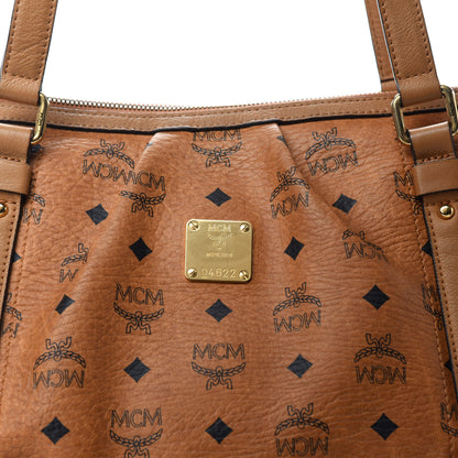 MCM Visetos Medium Essentials Shopper Tote Cognac 13 of 13