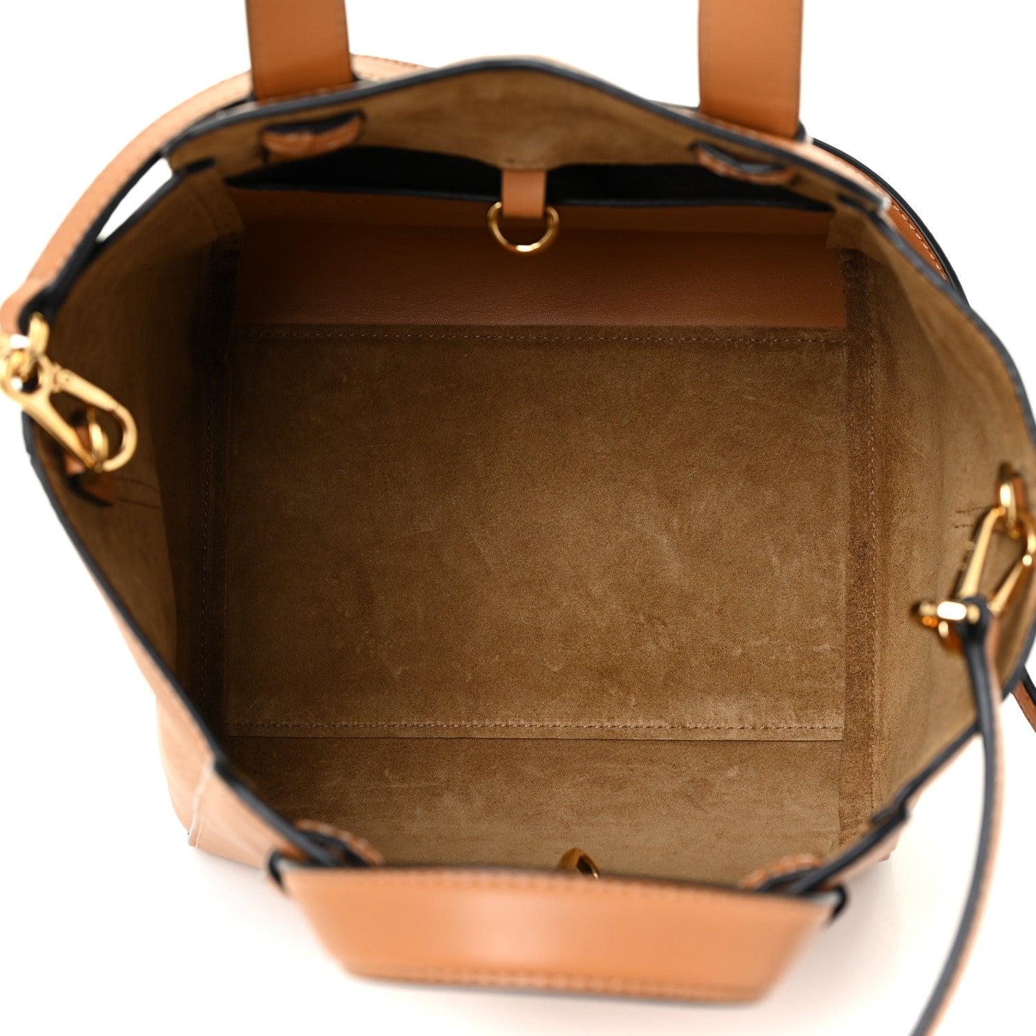 Loewe Calfskin Small Hammock Nugget Shoulder Bag Light Caramel 5 of 9