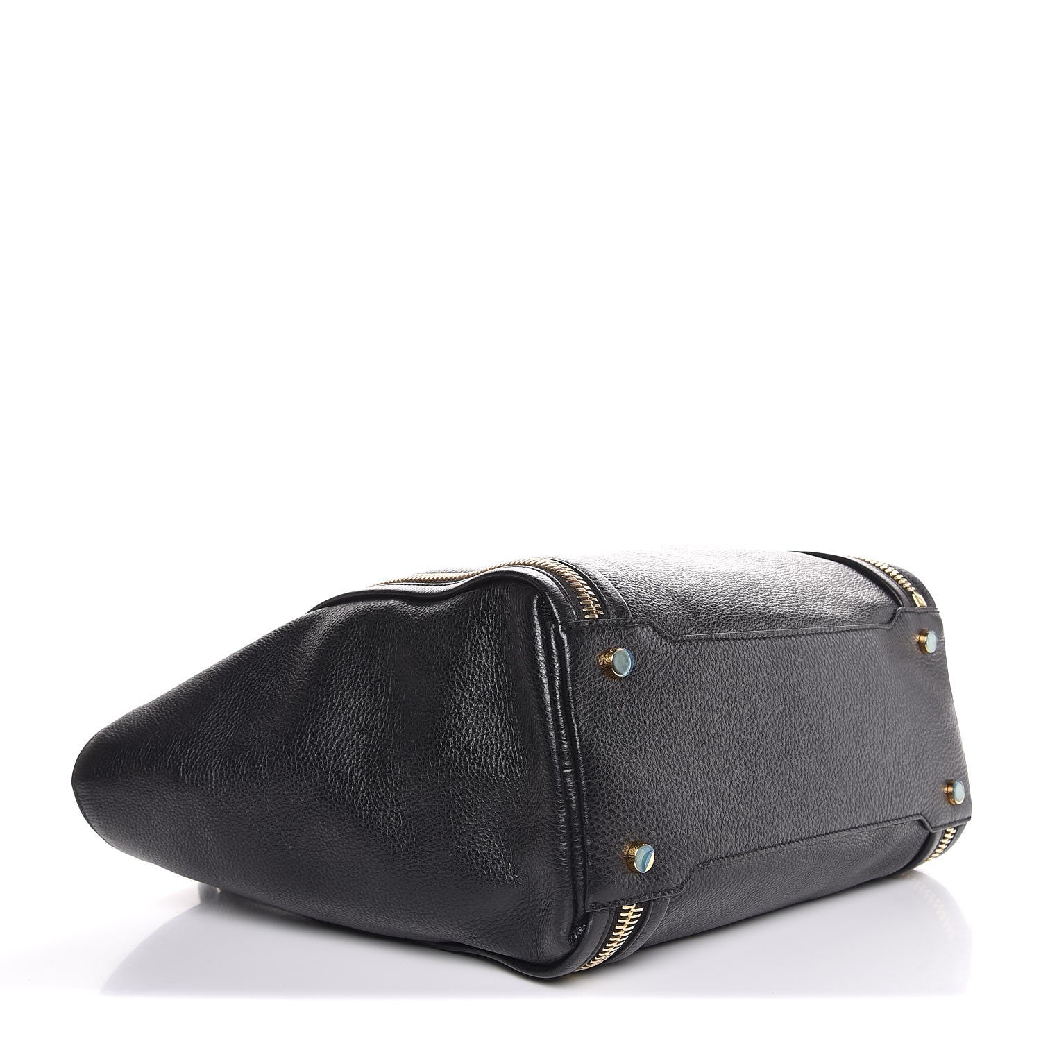 Tom Ford Grained Calfskin Amber Double-Zip Tote Black 4 of 7