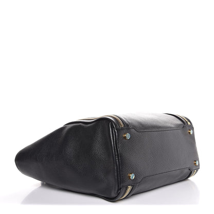 Tom Ford Grained Calfskin Amber Double-Zip Tote Black 4 of 7